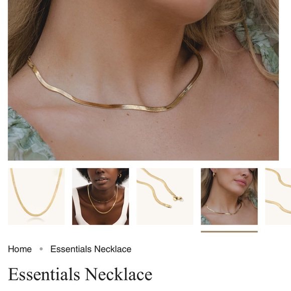 D. Louise Gold Essentials Necklace WATERPROOF jewelry ✨💦 - Picture 2 of 5